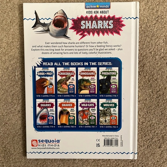 NEW "SHARKS” kids hardcover Book by Sequoia Kids Media - Picture 3 of 4